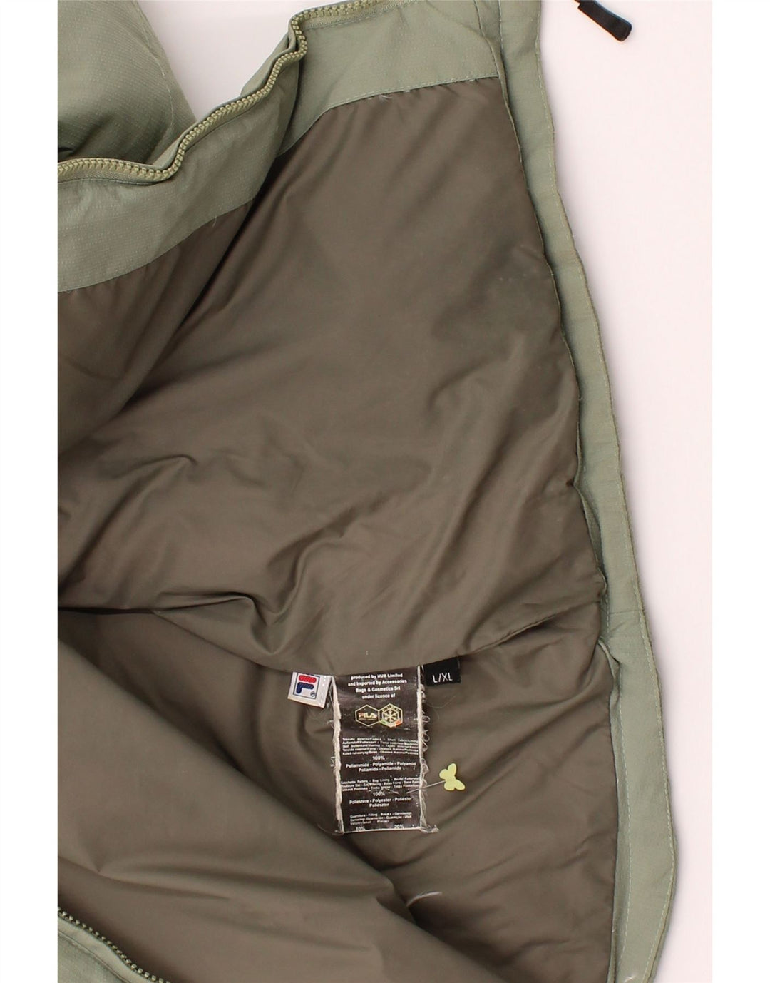 FILA Mens Hooded Padded Jacket UK 40 Large Green Polyamide Vintage Fila and Second-Hand Fila from Messina Hembry 
