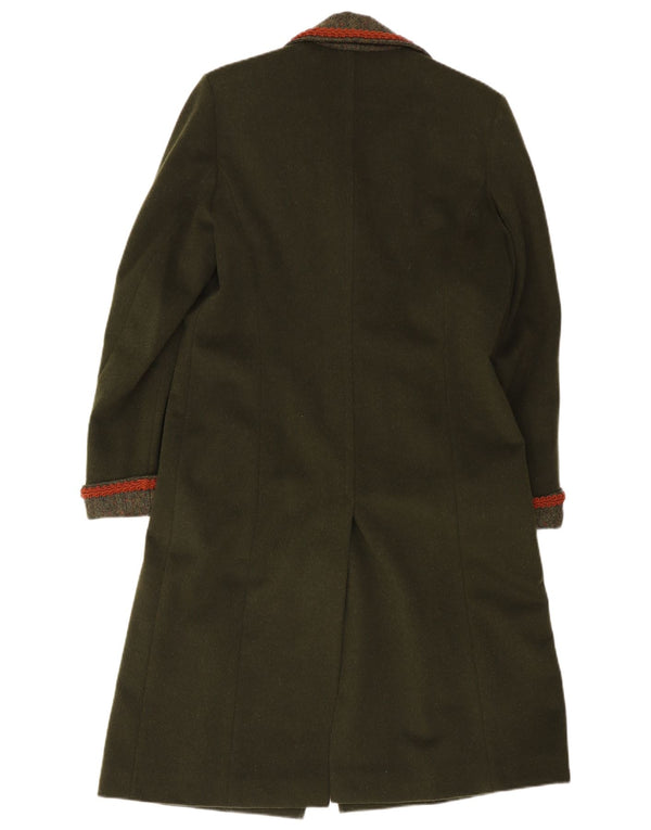 Pardesiu vintage pentru femei UK 14 Medium Green Classic