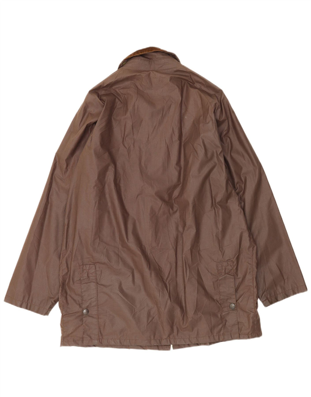 Conbipel Mens Loose Fit Waxed Cotton Jacket UK 36 Small Brown Polyester