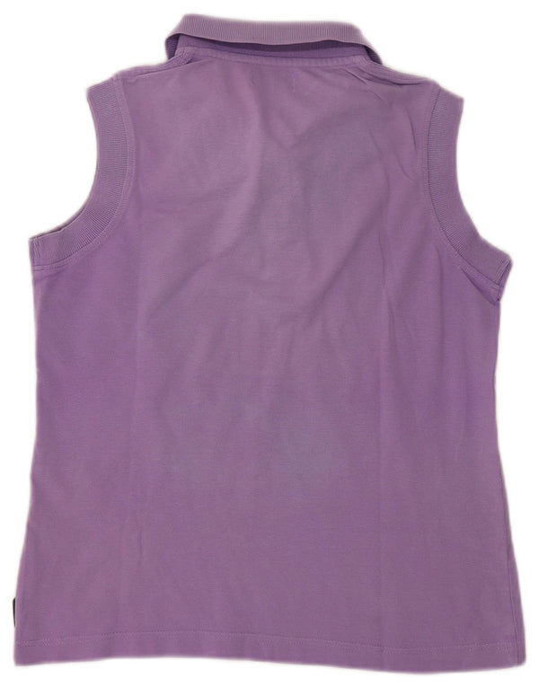 Kappa Womens Sleeveless Polo Shirt UK 14 Large Purple