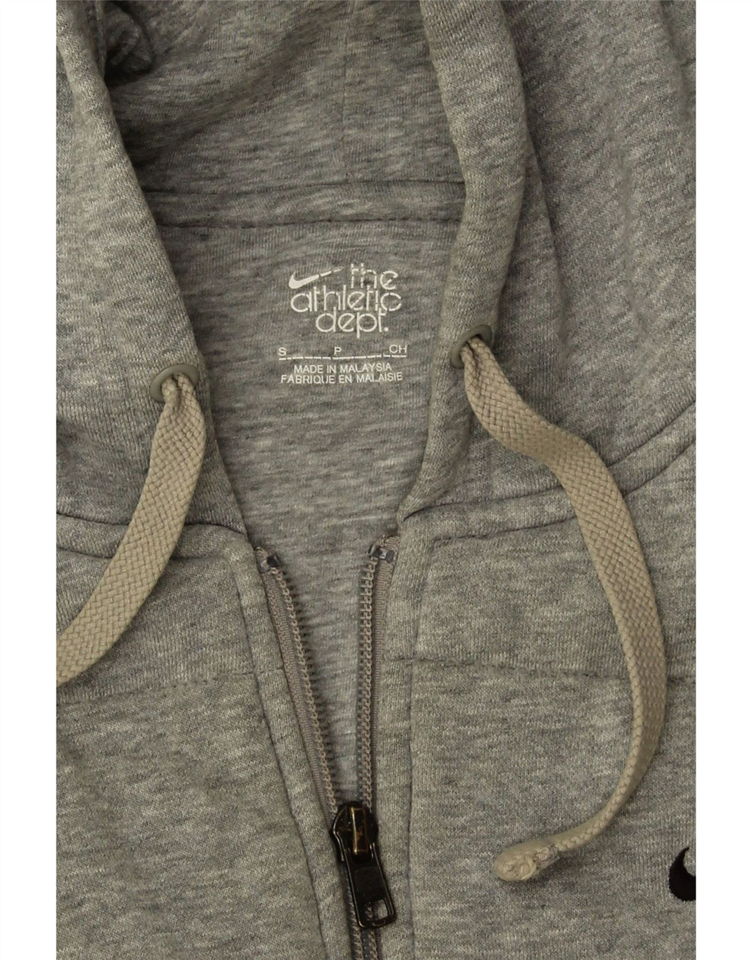 NIKE Mens Zip Hoodie Sweater Small Grey Vintage Nike and Second-Hand Nike from Messina Hembry 