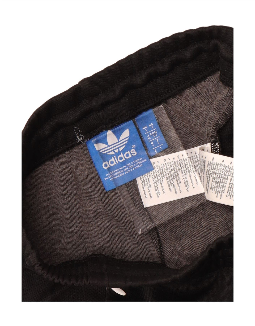 ADIDAS Mens Graphic Tracksuit Trousers Small  Black Colourblock Polyester