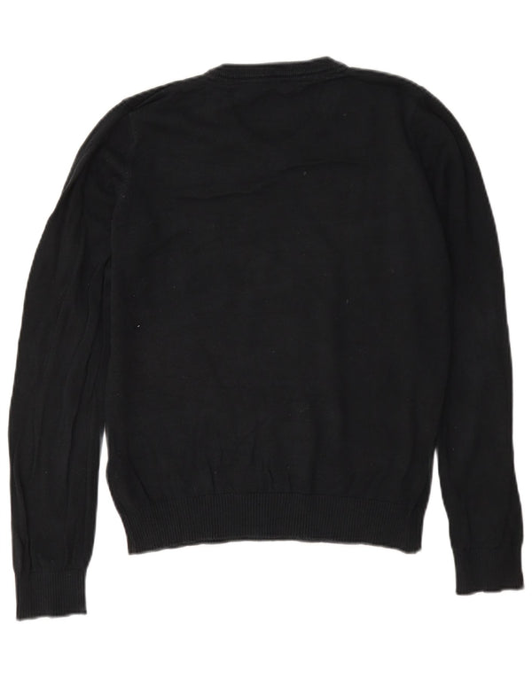 Maglione da ragazzo slim con scollo a V Marks & Spencer 12-13 anni in cotone nero