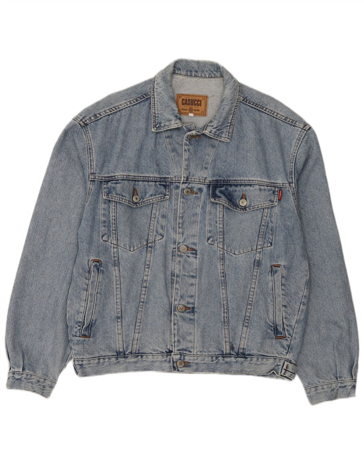 Cassuci Herre denimjakke UK 38 Medium Blue Cotton