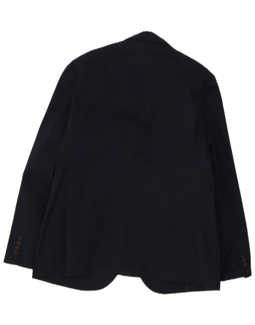 Giacca blazer a 2 bottoni da uomo Marks & Spencer UK 44 XL cotone blu navy