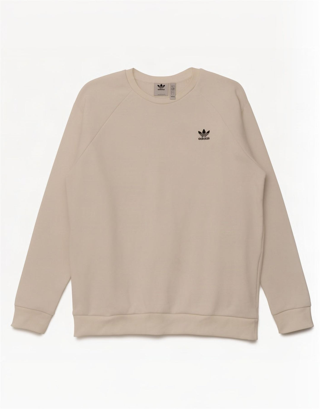 Felpa Adidas Uomo Maglione Grande Cotone Bianco