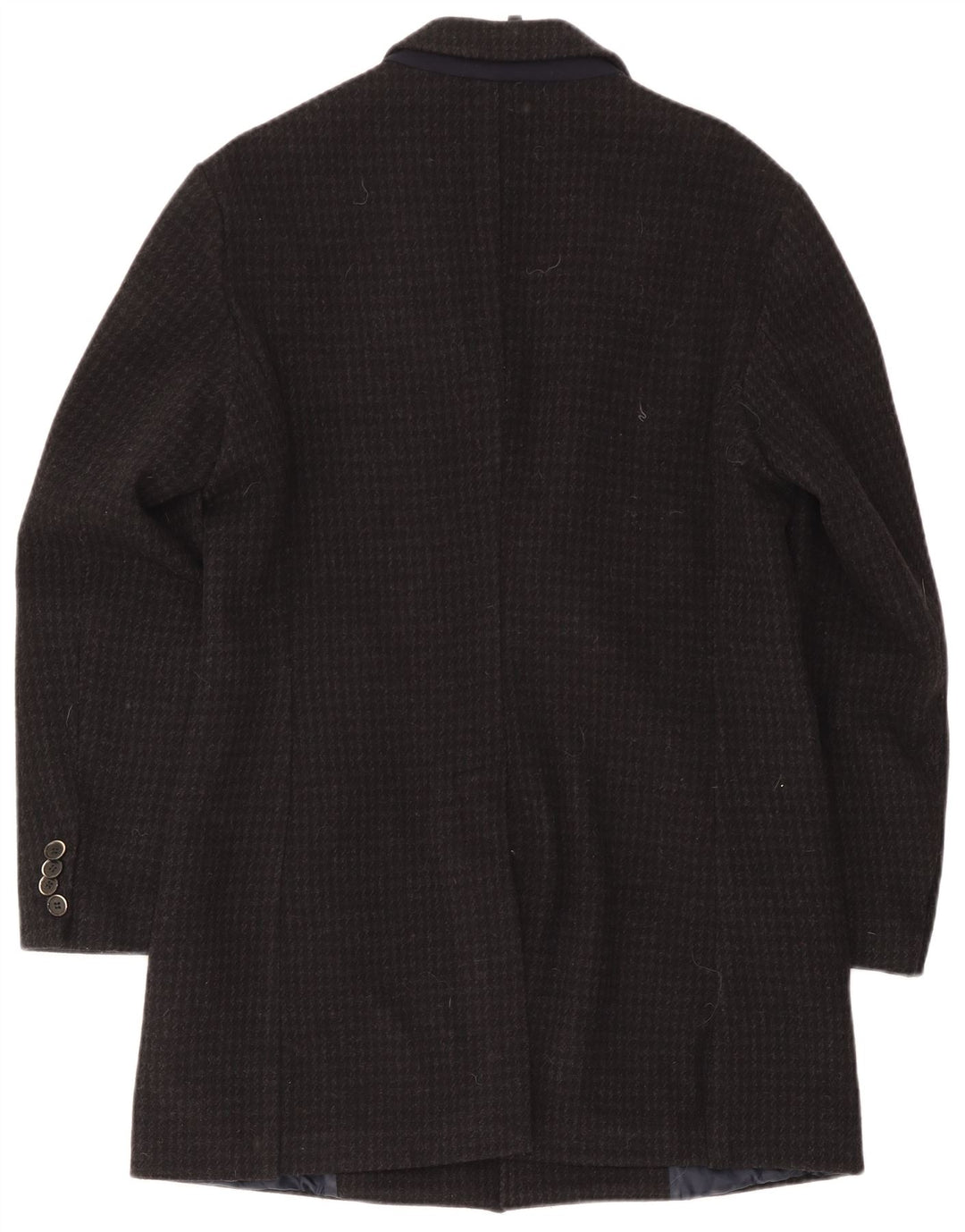 Abrigo Liu Jo para hombre IT 50 grande de lana de pata de gallo negra