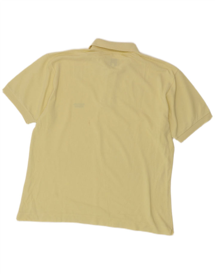 BENETTON Mens Polo Shirt Large Yellow