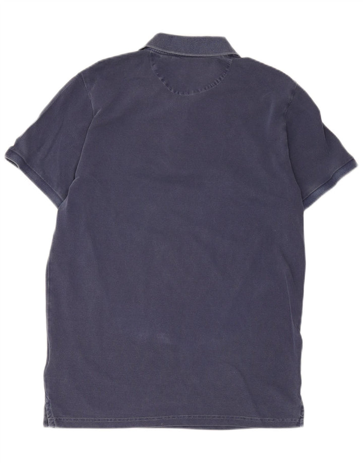 Polo da uomo Gant in cotone blu navy medio