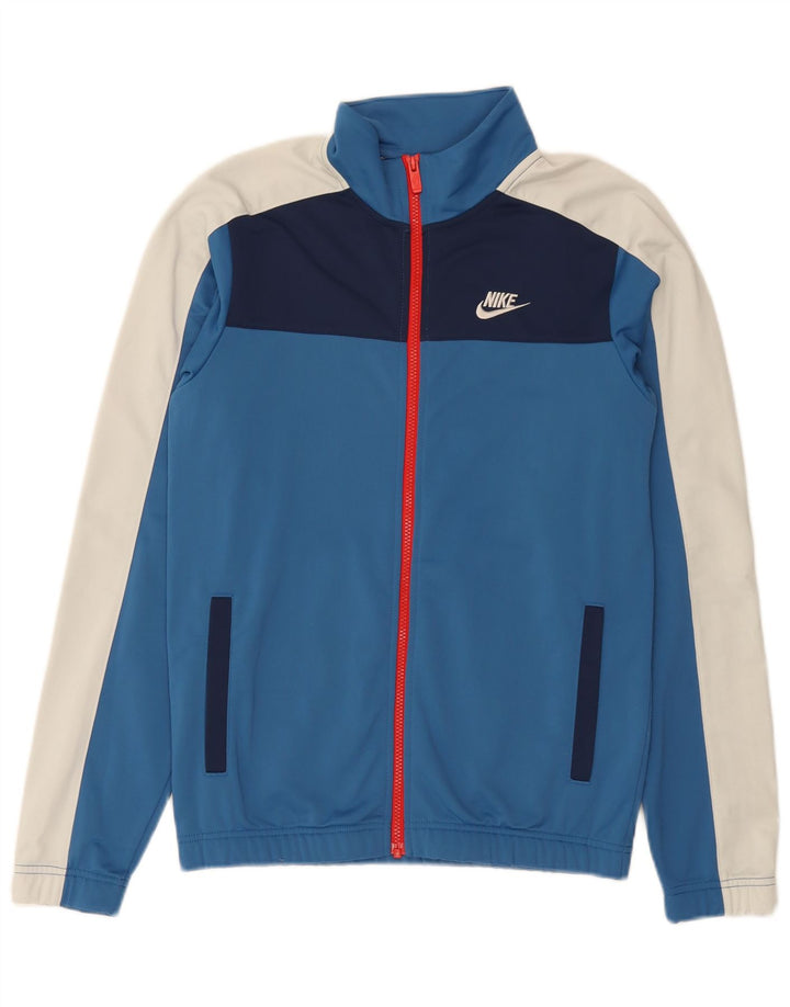 Giacca da tuta da uomo Nike XS blu in poliestere color block