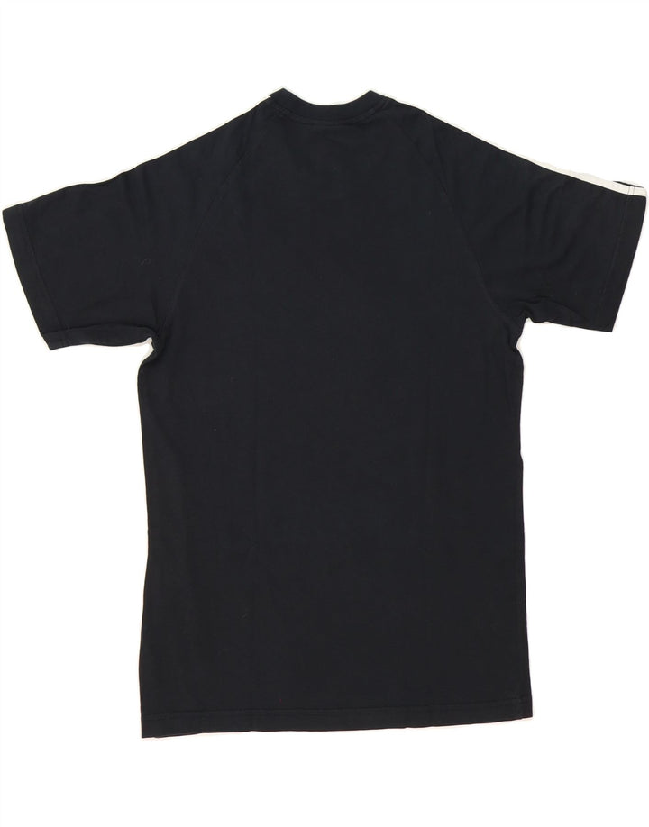ADIDAS Mens T-Shirt Top Small Black Cotton Vintage Adidas and Second-Hand Adidas from Messina Hembry 