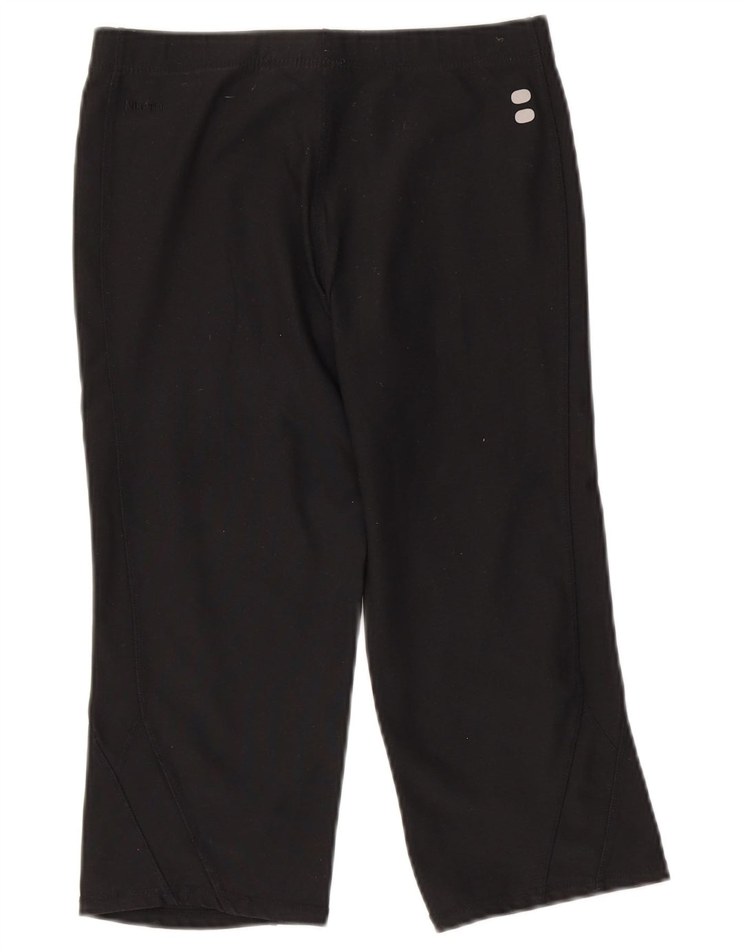 Nike Womens Capri Leggings UK 10/12 Medium Black Polyester