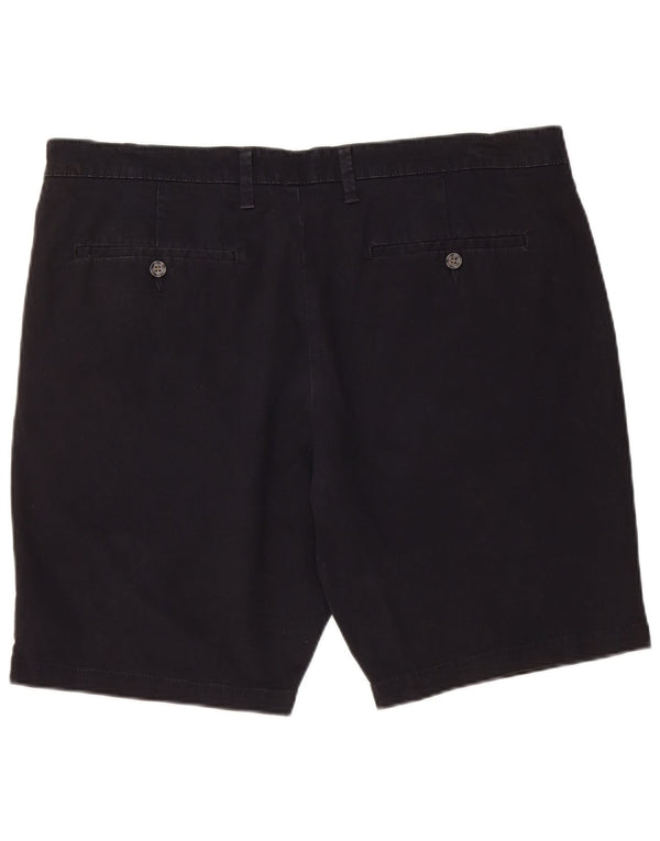 Pantaloncini chino da uomo Marks & Spencer W38 XL cotone blu navy
