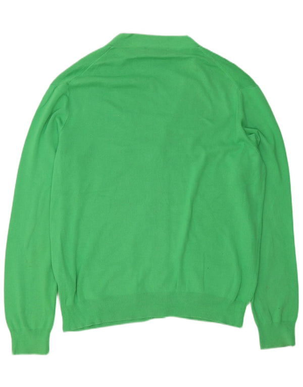 Polo Ralph Lauren Maglione cardigan da uomo grande in cotone verde