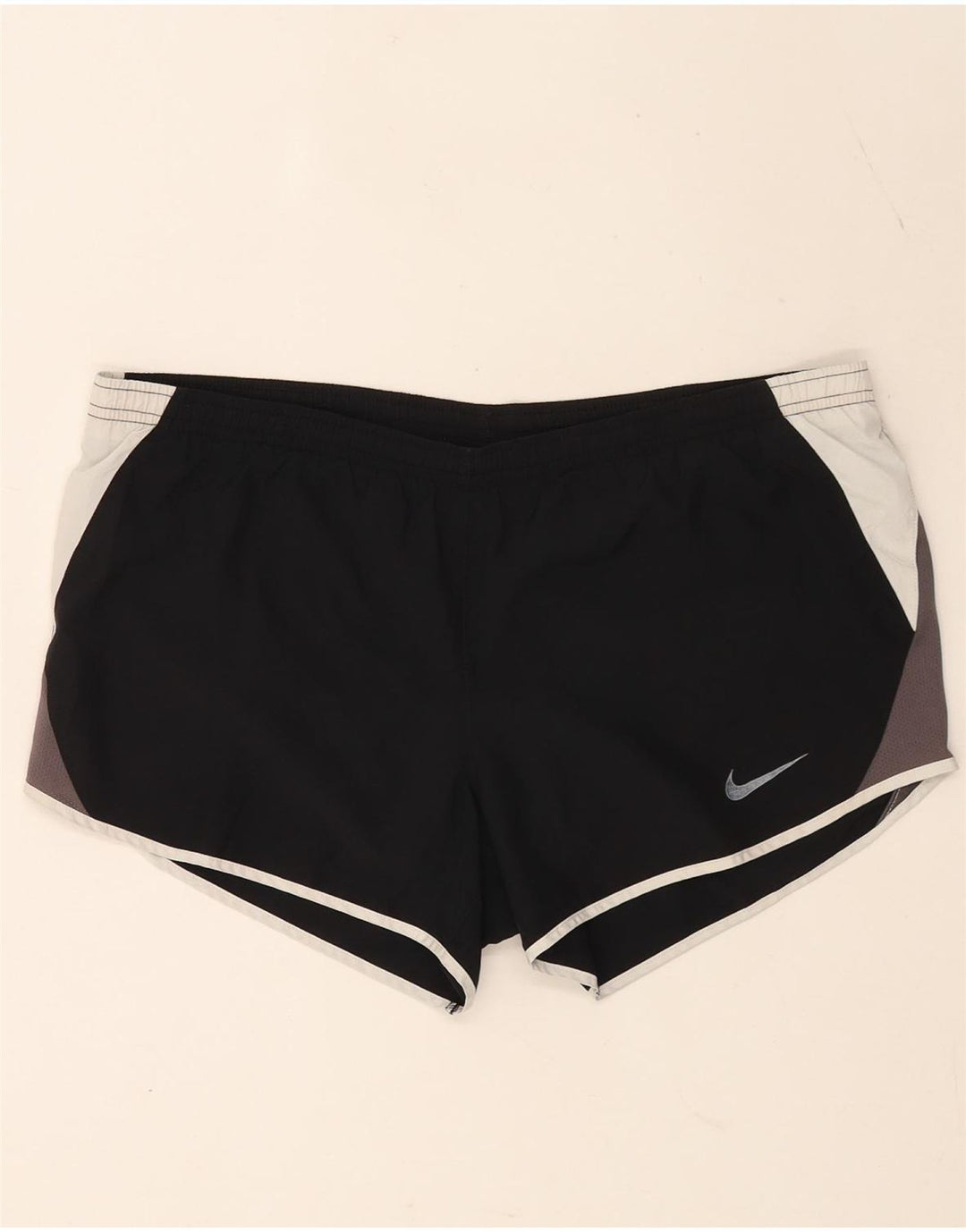 Pantalones cortos deportivos Nike Dri Fit para hombre Poliéster color block negro mediano