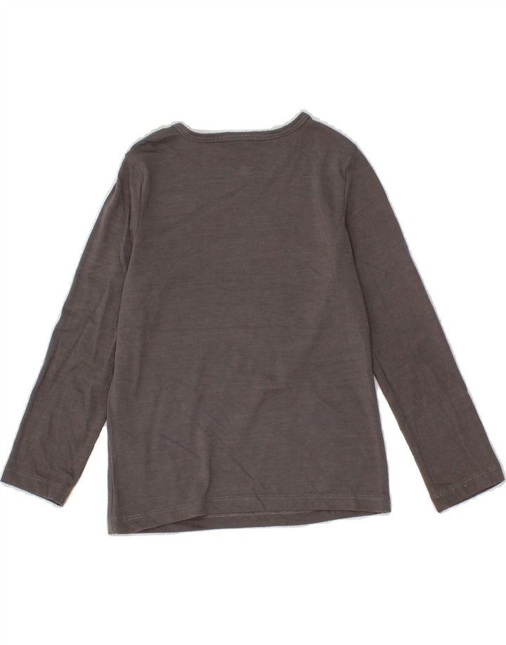 PUMA Girls Graphic Top Long Sleeve 7-8 Years Small Grey Polyester Vintage Puma and Second-Hand Puma from Messina Hembry 