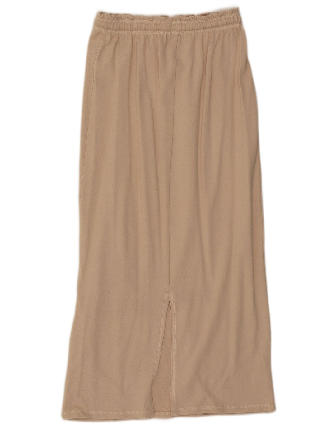 Zara Womens Midi Skirt Small W26 Beige Cotton