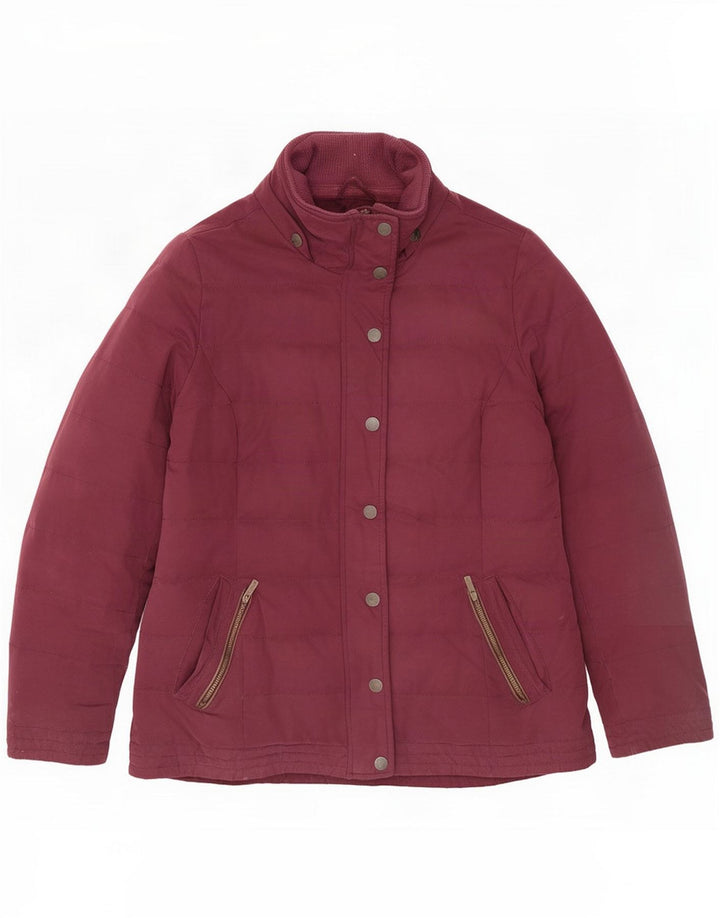 Fat Face Damen Wattierte Jacke UK 12 Medium Burgundy Polyester
