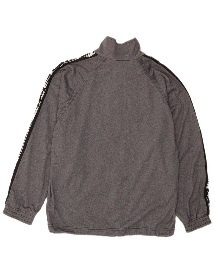 Lotto Mens Graphic Tracksuit Top Jacket UK 38/40 Medium Grey Colourblock
