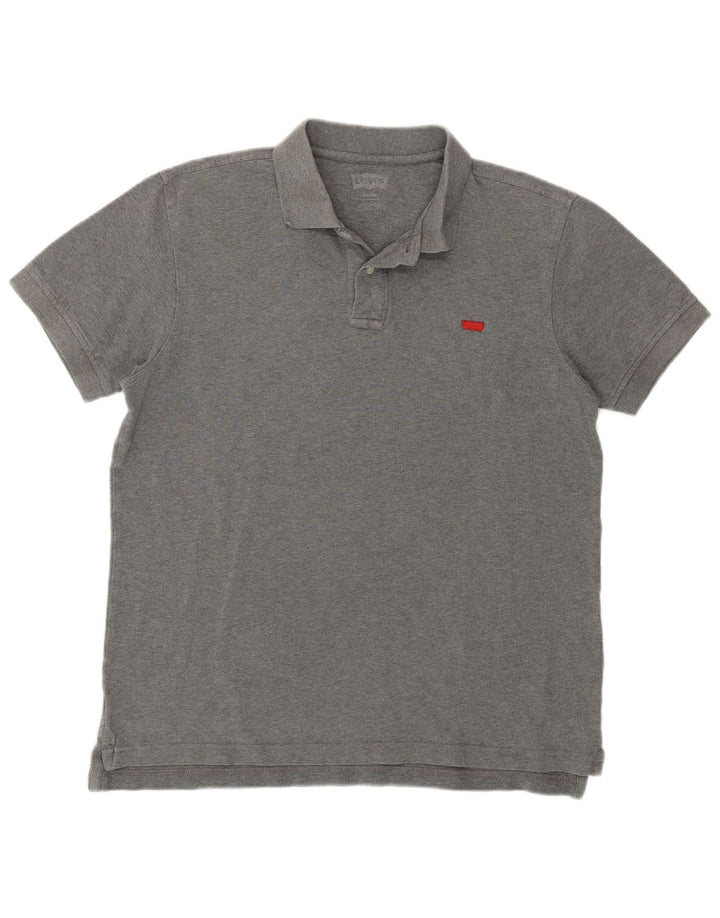 LEVI'S Mens Polo Shirt Medium Grey