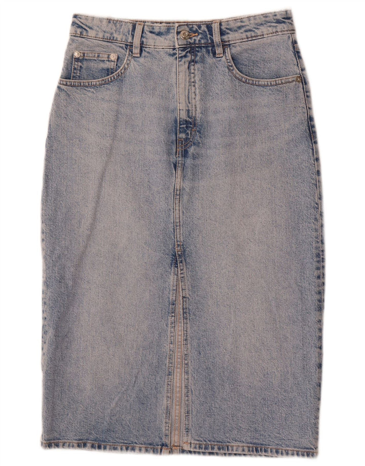 Zara Womens Denim Skirt Medium W28  Blue Cotton