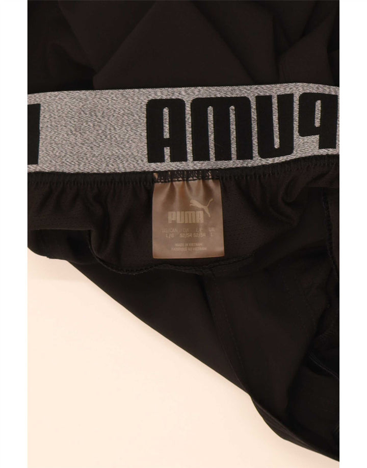 Puma Herren Graphic Sport Shorts Large Schwarz Polyester