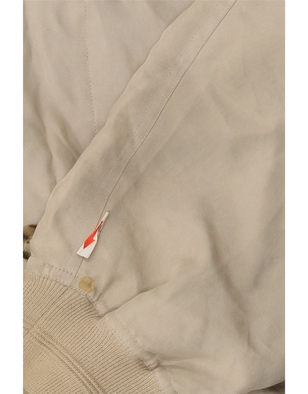 Ivy Oxford Mens Bomber Jacket IT 50 Large Beige Silk