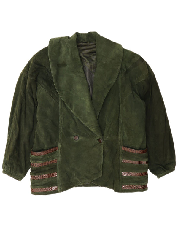 Pancaldi & B Jachetă de piele întoarsă pentru femei IT 42 Medium Khaki