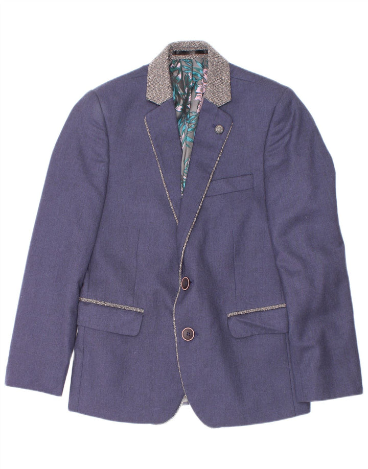 JP 1880 Chaqueta tipo blazer de 2 botones para niño 4-5 años Azul marino Poliéster