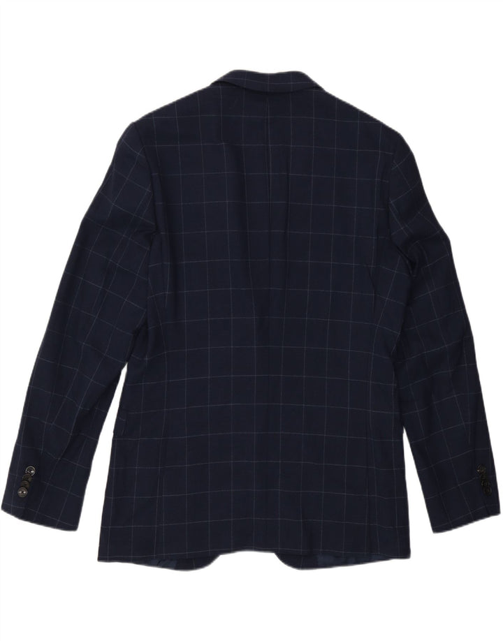 Hugo Boss Herren-Blazer mit 2 Knöpfen, EU 50, groß, marineblau kariert