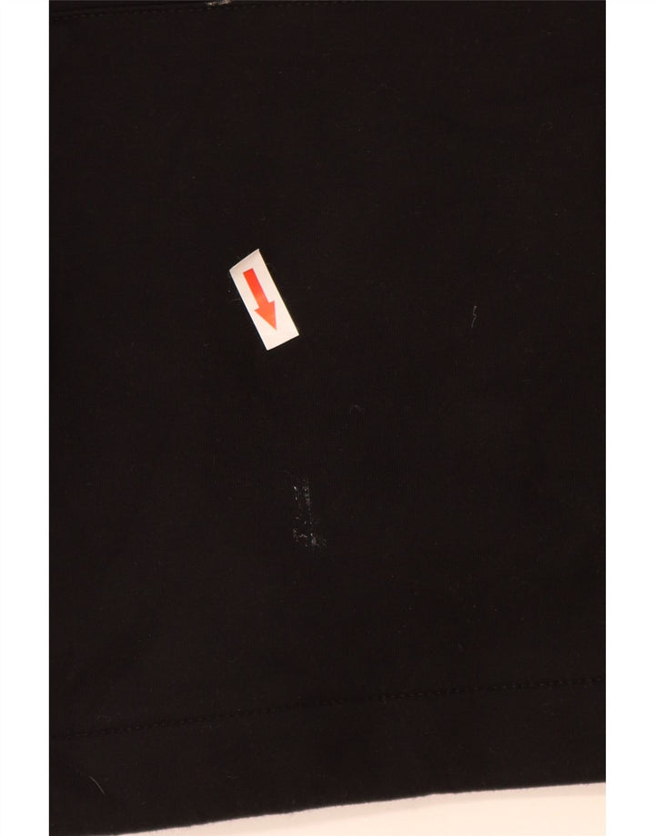 Zara Mens Hoodie Jumper Small Black Cotton