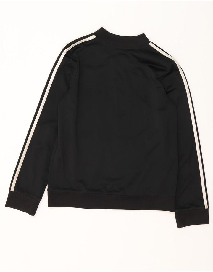 ADIDAS Boys Tracksuit Top Jacket 15-16 Years XL  Black Polyester