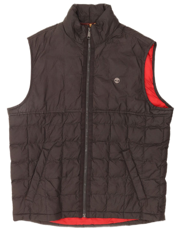 Timberland Mens Polstret Gilet UK 40 Large Black Polyester