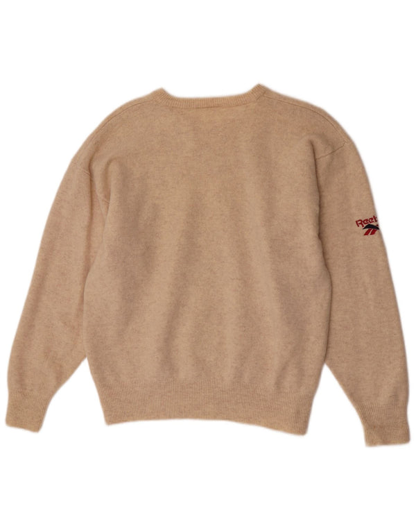 Maglione Reebok Liverpool da uomo, vestibilità regolare, con scollo a barca, XL Beige