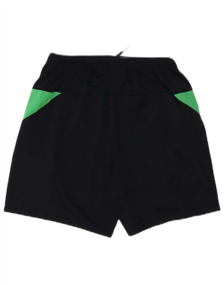 Umbro Mens Ireland Sport Shorts Small Black Colourblock Polyester