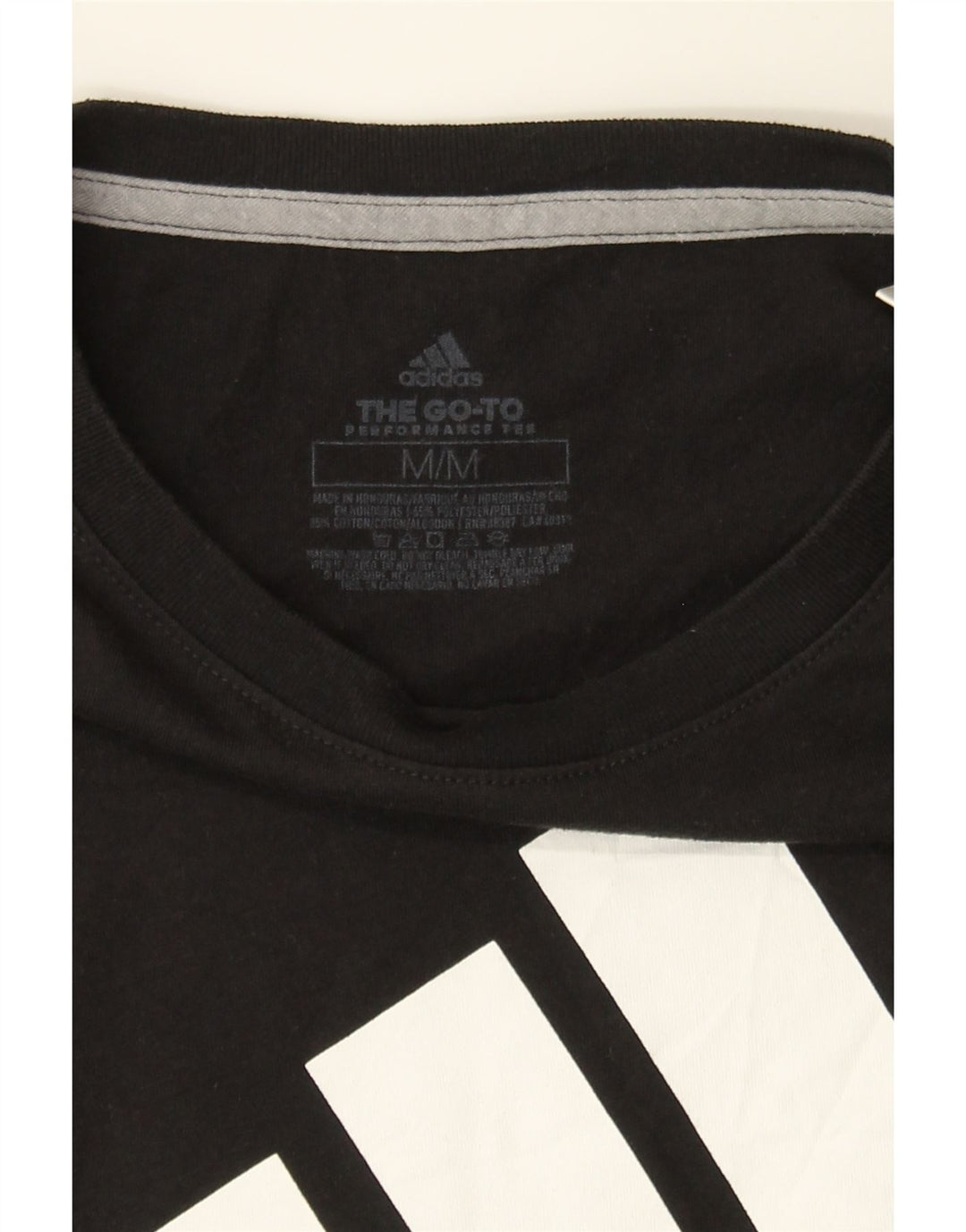 ADIDAS Womens Graphic T-Shirt Top UK 14 Medium Black Polyester Vintage Adidas and Second-Hand Adidas from Messina Hembry 