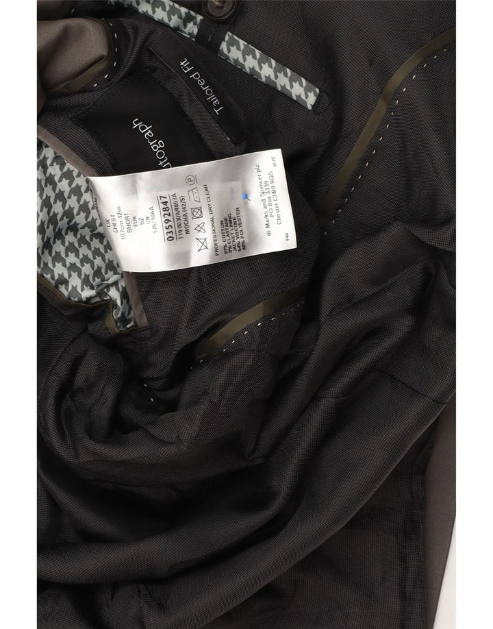 Marks & Spencer Veste blazer autographe à 2 boutons pour homme UK 42 Large Gris