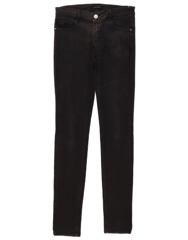 Massimo Dutti Damen Skinny Jeans EU 36 XS W26 L30 Schwarze Baumwolle