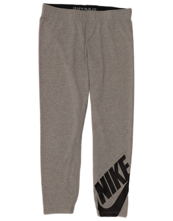 Leggings Nike Graphic Crop da donna UK 14 Large Grey Cotton Sports