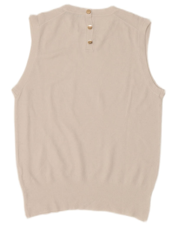 Canotta Donna Zara UK 12 Medio Bianco