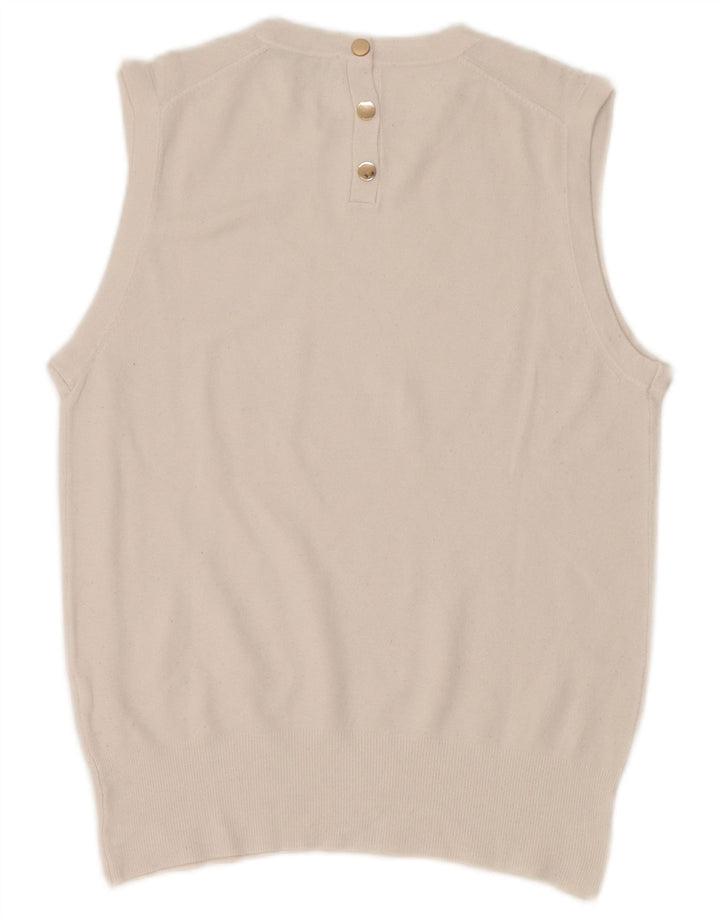 Canotta Donna Zara UK 12 Medio Bianco