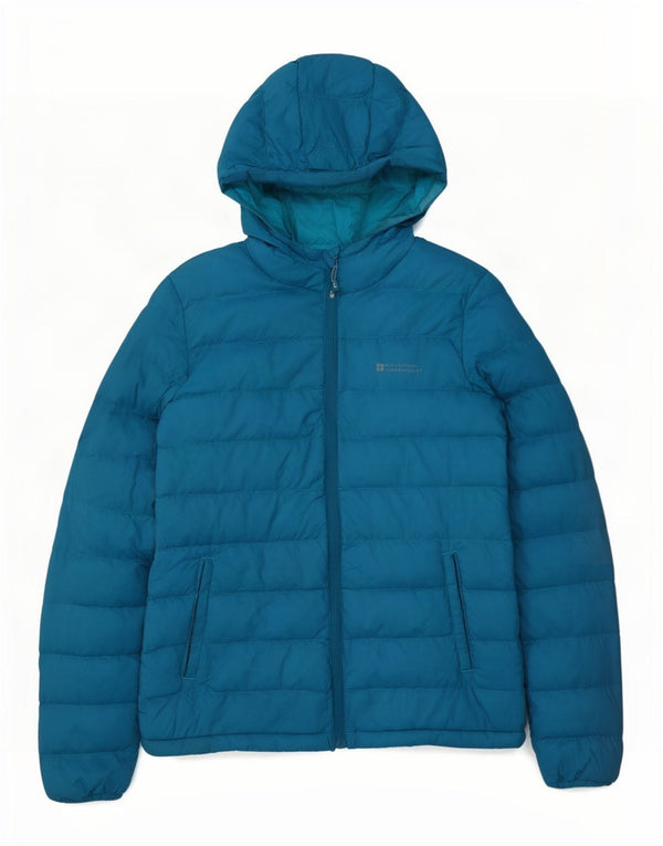 Mountain Warehouse női kapucnis bélelt dzseki UK 8 kis kék nylon