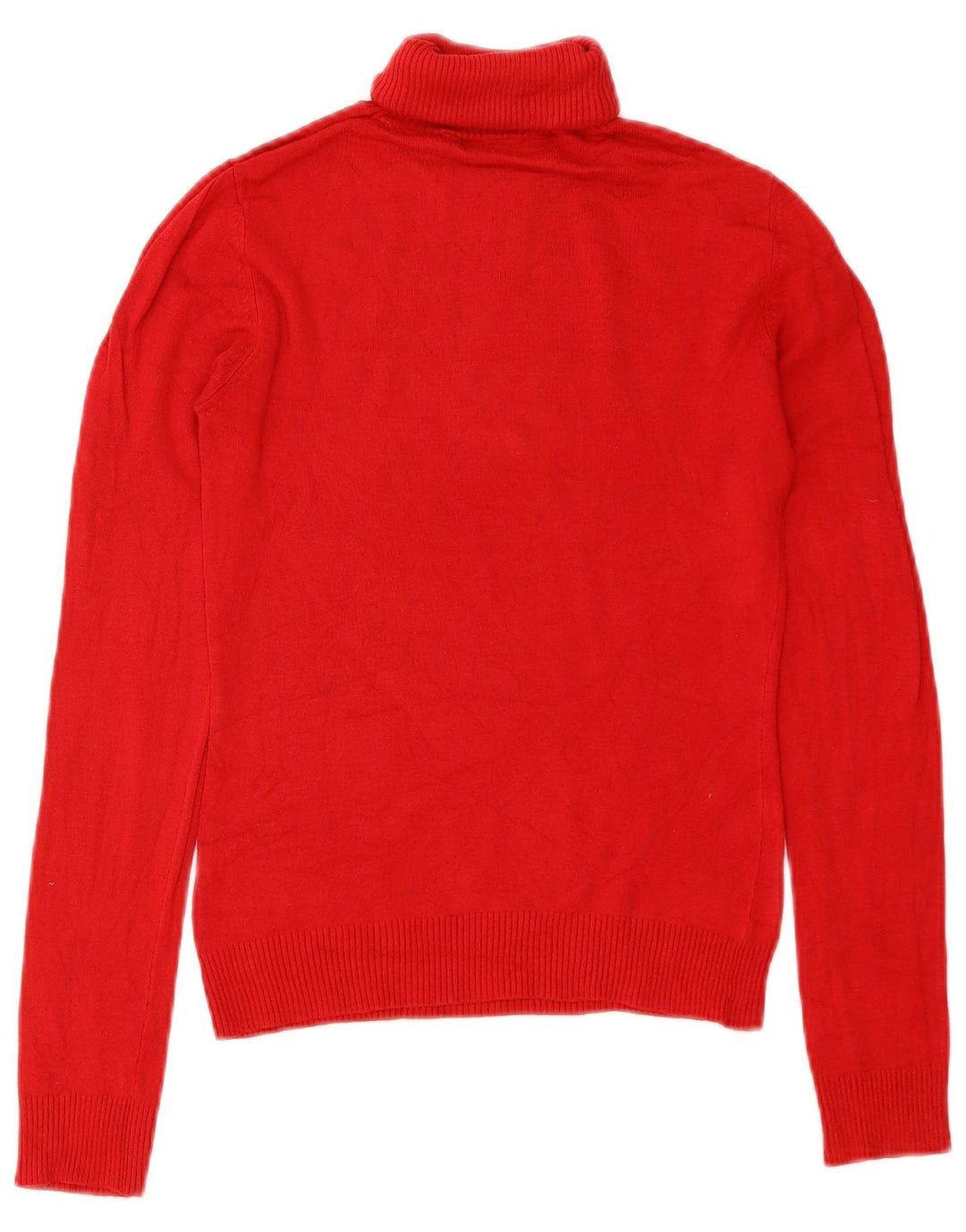 Zara Womens Roll Neck Jumper Sweater UK 10 Small Red