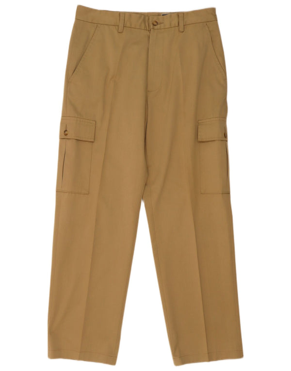 Carrera Mens Straight Cargo nadrág IT 50 W32 L31 bézs pamut