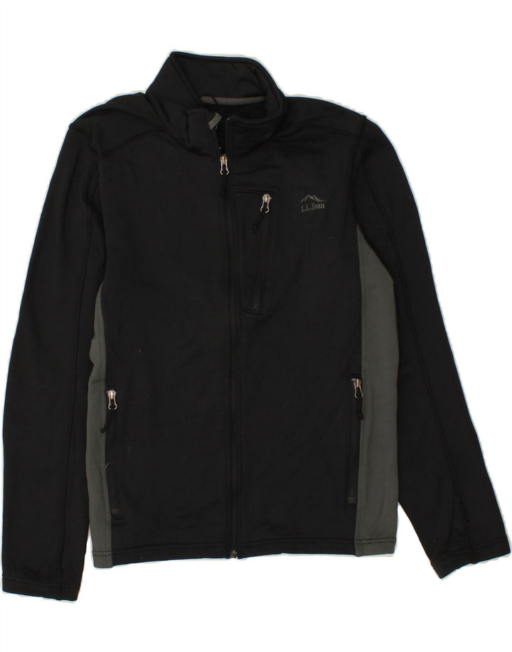 L.L.BEAN Mens Tracksuit Top Jacket Large Black Colourblock Polyester Vintage L.L.Bean and Second-Hand L.L.Bean from Messina Hembry 