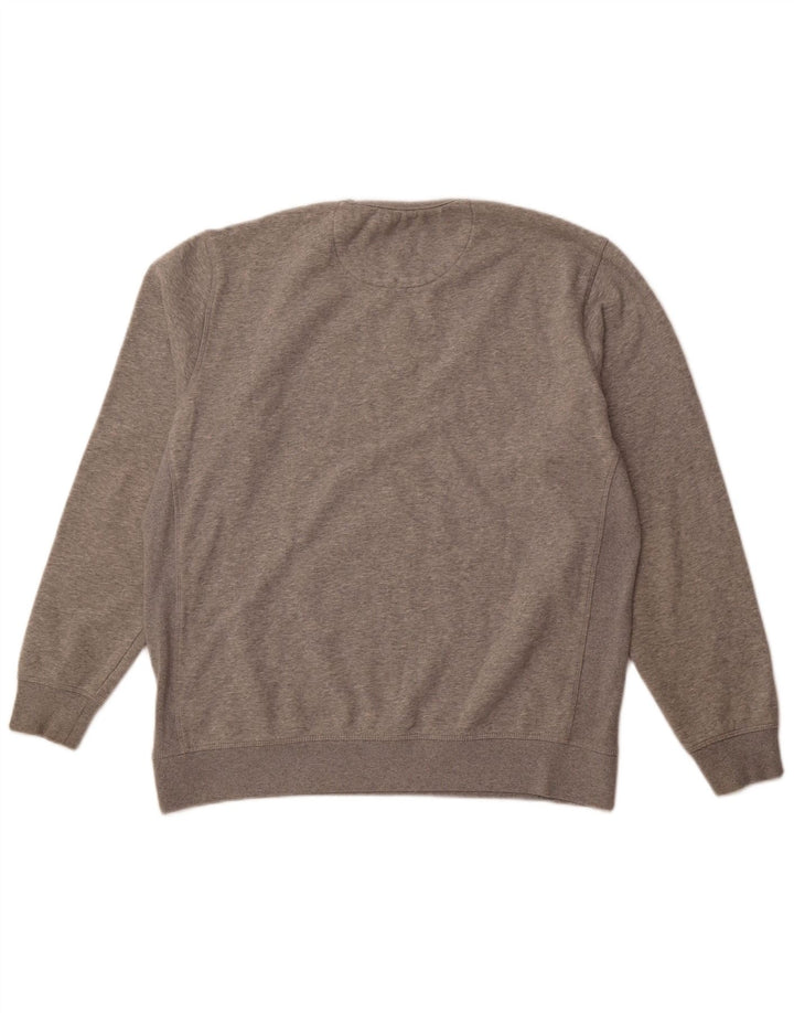 PENGUIN Mens Sweatshirt Jumper Large Grey Cotton