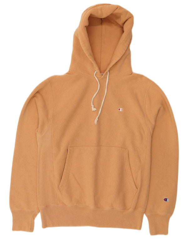Champion Mens Hoodie Jumper Μικρό πορτοκαλί βαμβακερό