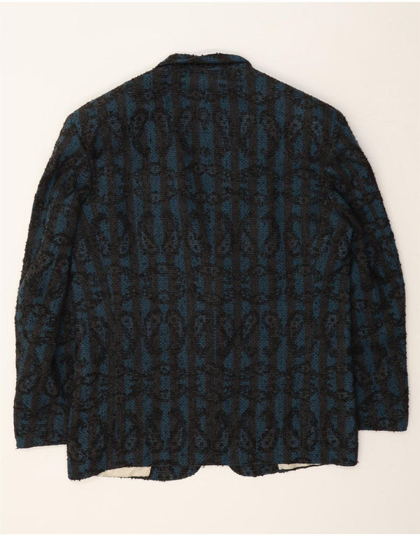 Guarnieri Chaqueta tipo blazer de 2 botones para hombre UK 40 Large Blue Paisley