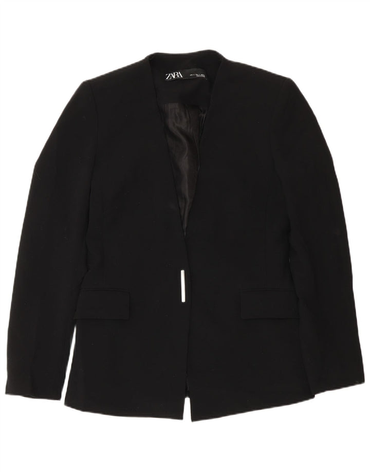 Zara Womens Blazer Jacket UK 10 Small Black