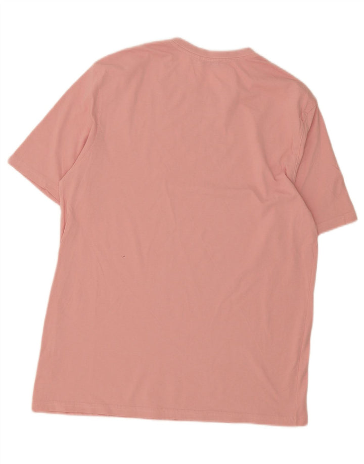 ZARA Mens T-Shirt Top Large Pink Cotton Vintage Zara and Second-Hand Zara from Messina Hembry 